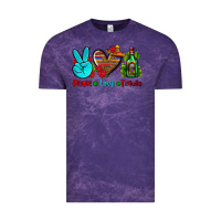 Cloud Purple peace love tequila Vintage Tee - AdoDesignShop