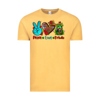Vintage Mustard peace love tequila Vintage Tee - AdoDesignShop