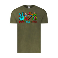 Vintage Olive peace love tequila Vintage Tee - AdoDesignShop