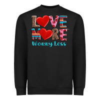 Black love more worry less Heavyweight Sweatshirt - AdoDesignShop