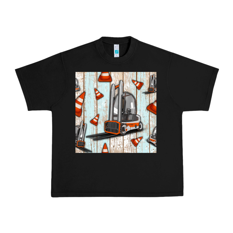Forklift Seamless Pattern Urban Heavy Tee by BundleAndBundleShop | Teevron