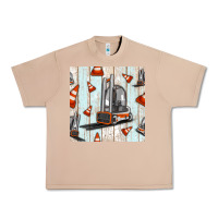 Burro forklift seamless pattern Urban Heavy Tee - BundleAndBundleShop