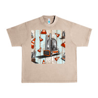 French Oak forklift seamless pattern Urban Heavy Tee - BundleAndBundleShop