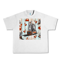 Lunar Rock forklift seamless pattern Urban Heavy Tee - BundleAndBundleShop