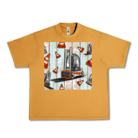 Peanut Butter forklift seamless pattern Urban Heavy Tee - BundleAndBundleShop