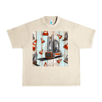 Sandshell forklift seamless pattern Urban Heavy Tee - BundleAndBundleShop
