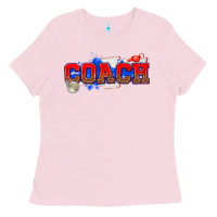 Bubblegum Pink coach Ladies Tee - texasbilliewilder