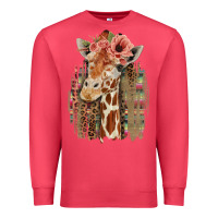 Cardinal Giraffe with Floral Premium Sweatshirt - Bettercallsaul