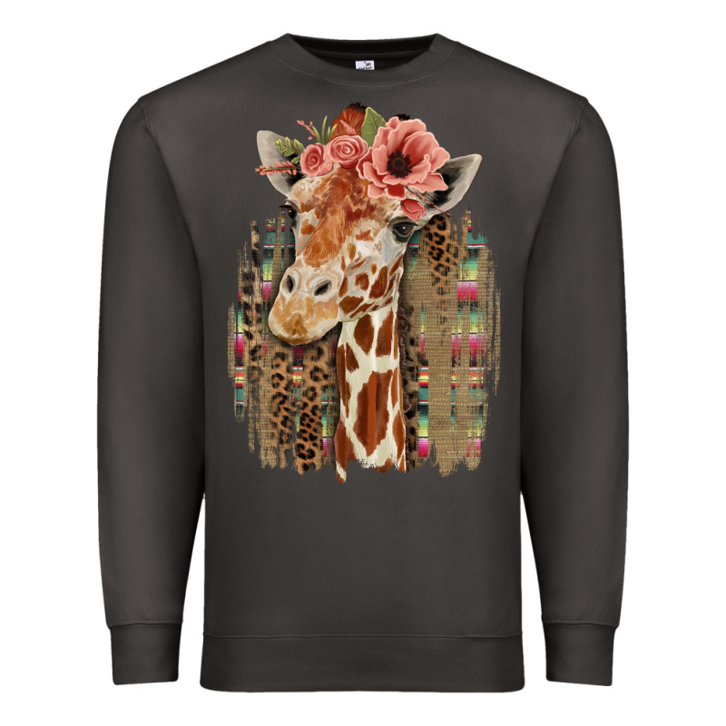 Giraffe With Floral Premium Sweatshirt by Bettercallsaul | Teevron
