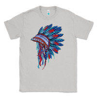 Moon Dust indian headdress with american flag Classic Tee - BarkalooDesign