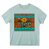 Arona mom life leopard cowhide turquoise aztec Heavy Core Tee - Artiststas