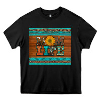 Black mom life leopard cowhide turquoise aztec Heavy Core Tee - Artiststas