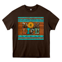 Chocolate Brown mom life leopard cowhide turquoise aztec Heavy Core Tee - Artiststas