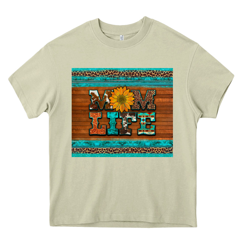 Mom Life Leopard Cowhide Turquoise Aztec Heavy Core Tee by Artiststas | Teevron