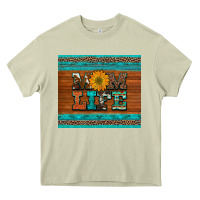 Mossy mom life leopard cowhide turquoise aztec Heavy Core Tee - Artiststas
