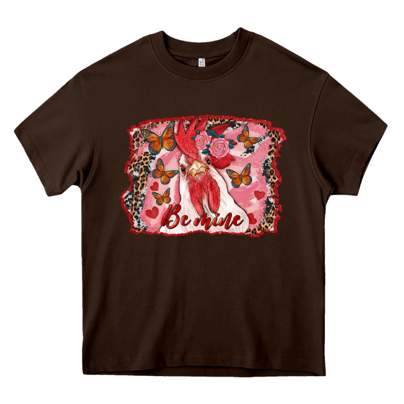 Be Mine Rooster Heavy Core Tee by RanaPortraitStore | Teevron