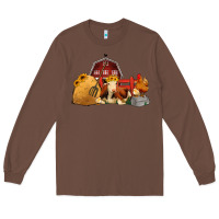 Chestnut Red Barn Farm Animals Long Sleeve Tee - Jasminsmagicworld