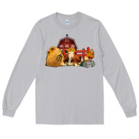 Moon Dust Red Barn Farm Animals Long Sleeve Tee - Jasminsmagicworld