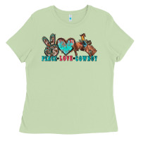 Matcha peace love cowboy Ladies Tee - Zillion Design Studio