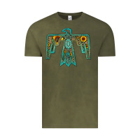 Vintage Olive thunderbird Vintage Tee - JahusDesignShop