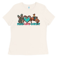 Bone peace love cowboy Ladies Tee - Zillion Design Studio