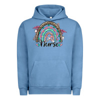 Pigment Pebble Blue nurse rainbow Urban Hoodie - CowGirlArtShop