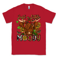 Red Just a Little Moody Classic Tee - CowhideDigitalArt