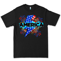 Black America with lightning bolt Premium Tee - Zillion Design Studio
