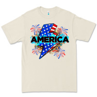 Bone America with lightning bolt Premium Tee - Zillion Design Studio