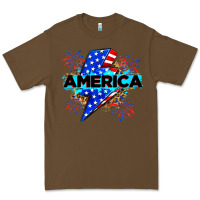 Cacao America with lightning bolt Premium Tee - Zillion Design Studio