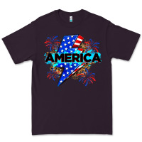Plum America with lightning bolt Premium Tee - Zillion Design Studio