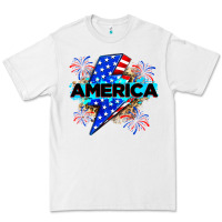 White America with lightning bolt Premium Tee - Zillion Design Studio