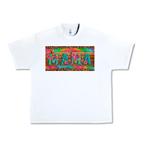 White mama tie dye license plate template Urban Heavy Tee - Artiststas