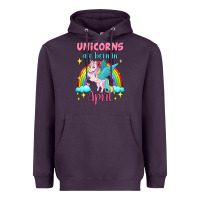 Plum unicorns are born in april Heavyweight Hoodie - Jasminsmagicworld