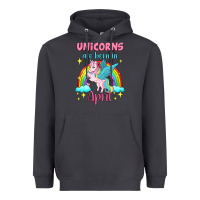 Smoke unicorns are born in april Heavyweight Hoodie - Jasminsmagicworld