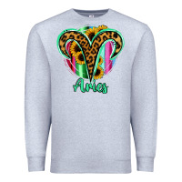 Heather Grey Aries Zodiac Premium Sweatshirt - Bettercallsaul