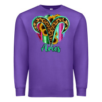 Purple Aries Zodiac Premium Sweatshirt - Bettercallsaul