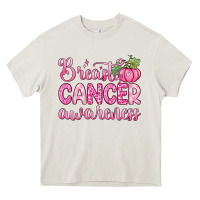Cream breast cancer awareness Heavy Core Tee - Zillion Design Studio