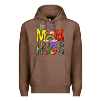 Chestnut Free Mom Hugs with Butterflies Premium Hoodie - texasbilliewilder