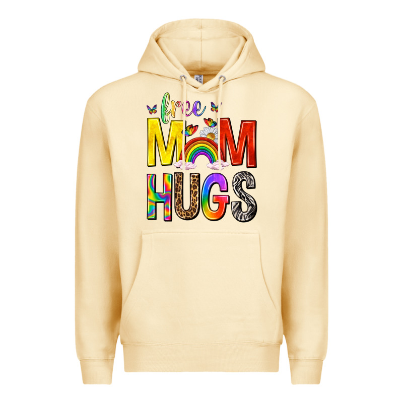 Free Mom Hugs With Butterflies Premium Hoodie by texasbilliewilder | Teevron