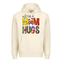 Sandshell Free Mom Hugs with Butterflies Premium Hoodie - texasbilliewilder