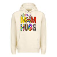 Tofu Free Mom Hugs with Butterflies Premium Hoodie - texasbilliewilder