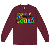 Burgundy support squad Long Sleeve Tee - JahusDesignShop