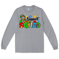 Heather Grey support squad Long Sleeve Tee - JahusDesignShop