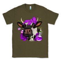 Army Green halloween roses cow Classic Tee - Jasminsmagicworld