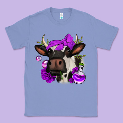 Halloween Roses Cow Classic Tee Designed By Jasminsmagicworld