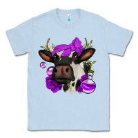 Dusty Blue halloween roses cow Classic Tee - Jasminsmagicworld