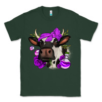 Sports Green halloween roses cow Classic Tee - Jasminsmagicworld