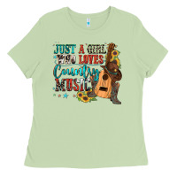 Matcha just a girl who loves country music Ladies Tee - Zillion Design Studio