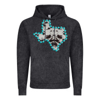 Vintage Black Texas Map Cowhide Turquoise Gemstone Vintage Hoodie - Bettercallsaul